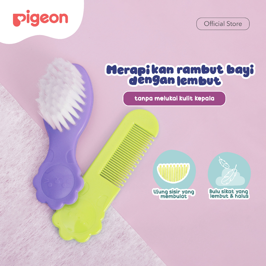 Pigeon  Pigeon Comb and Hair Brush Set