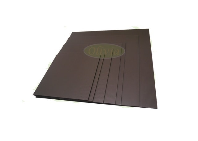 Tatakan Kue Plastik Kotak Warna Cokelat