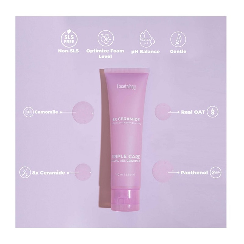 Real Oat Triple Care Facial Gel Cleanser 4