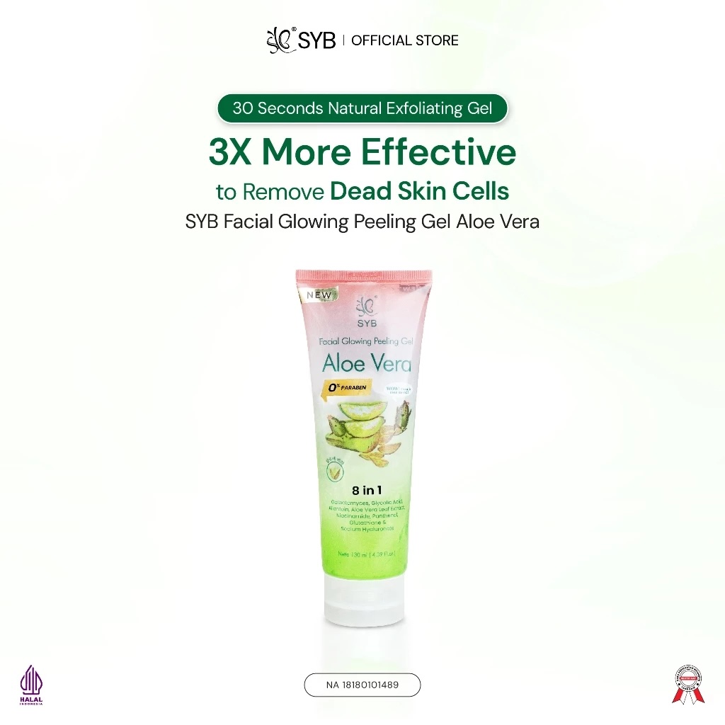 Alwinda Pratama Jaya SYB Facial Glowing Peeling Gel Aloe Vera