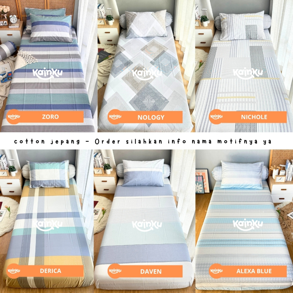  Kainku Katun Jepang Flower & Leaf 160x200