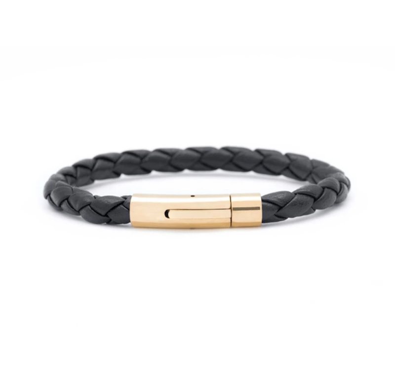 Classic Single Wrap Lambskin Bracelet with 18k Gold Plated 1