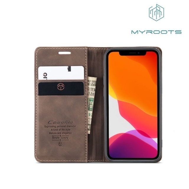 Caseme Iphone 12 Pro Max Leather Flip Wallet Case 