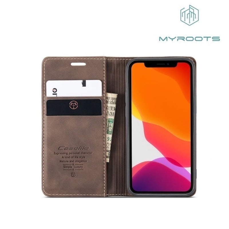 Caseme Iphone 12 Pro Max Leather Flip Wallet Case 1