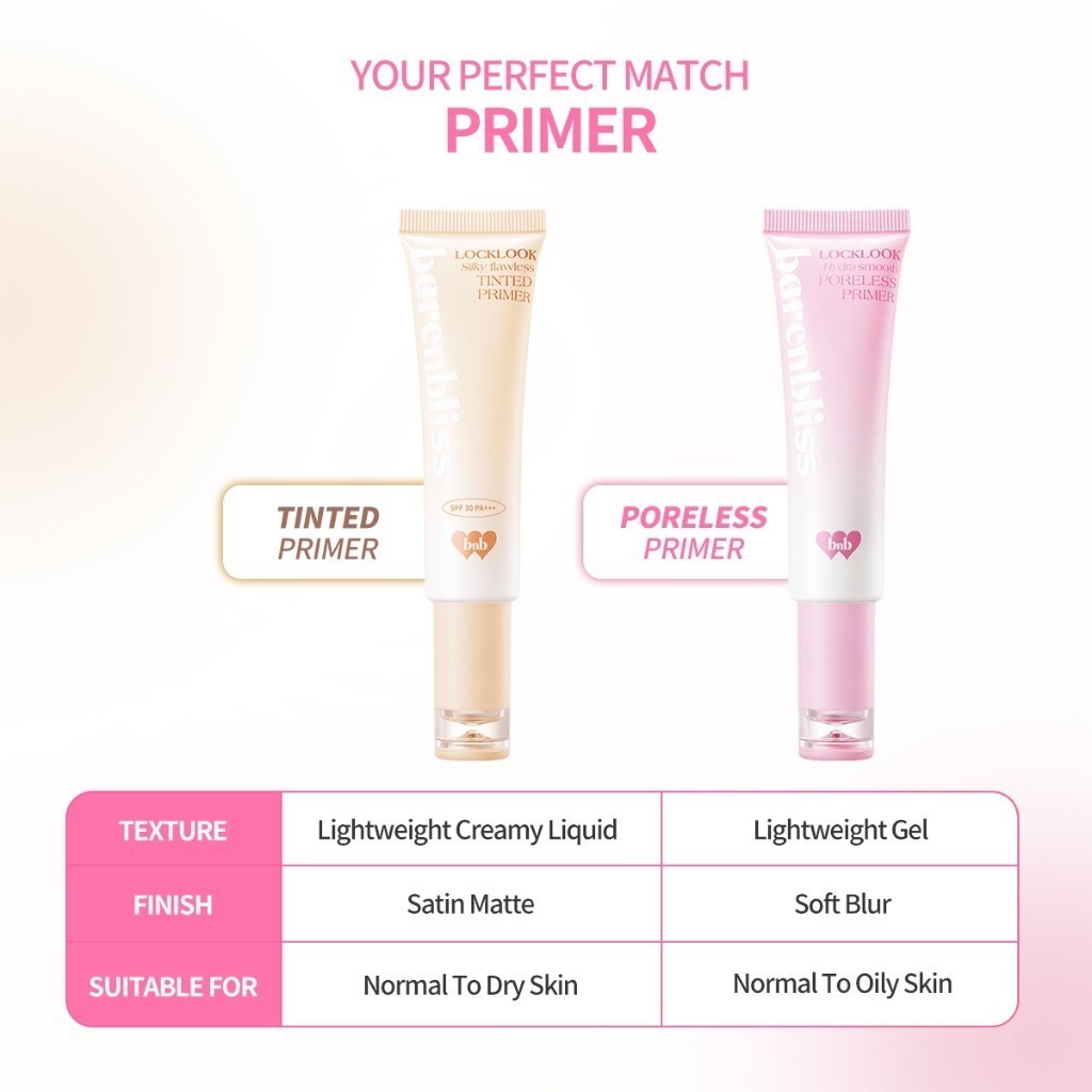 HEBE Beauty Style Barenbliss Locklook Silky Flawless Tinted Primer