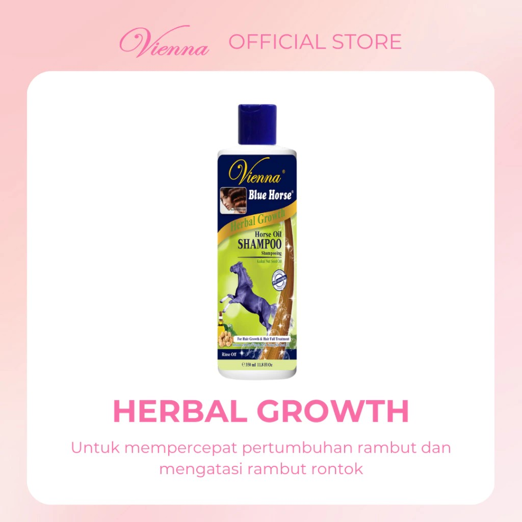 Cakra Daya Makmur Vienna Blue Horse Shampoo Herbal Growth