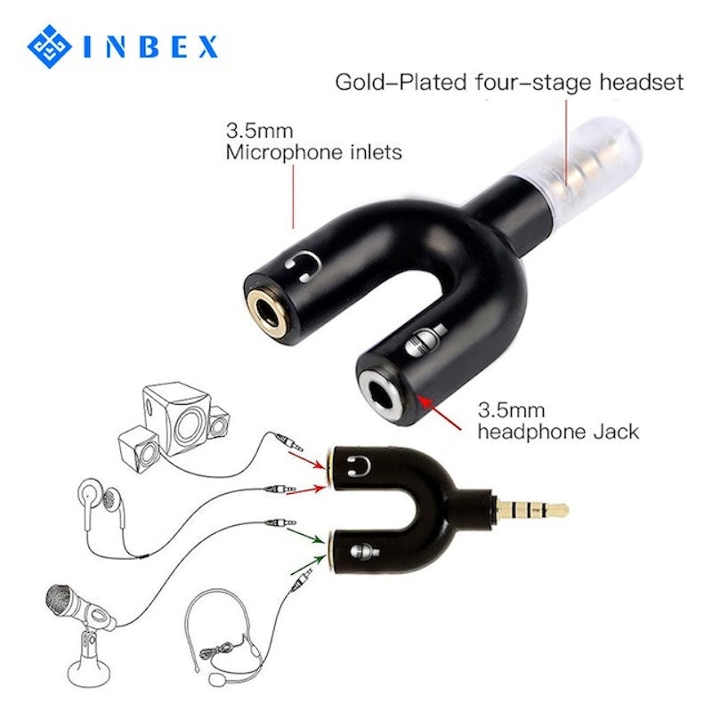 U Shape Audio Splitter 3