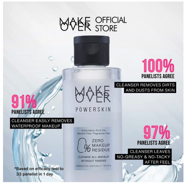  Paragon Technology and Innovation MAKE OVER Powerskin Bi-Phase Oil Micellar Water 
