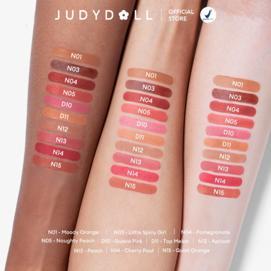Judydoll Lip Cushion Matte Lip Cream N04 Pomegranate 4