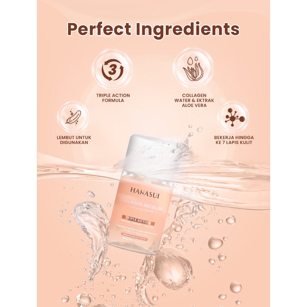 Hanasui Collagen Micellar Cleansing Water