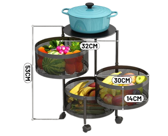 Bright Crown Rotary Multilayer Organizer