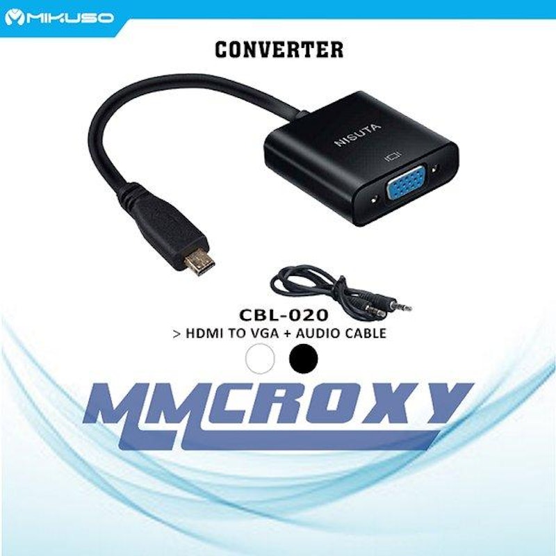 Mikuso Micro HDMI to VGA + Audio Cable CBL-020