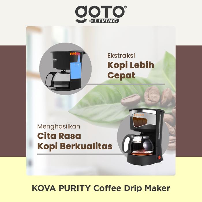 Pilar Niaga Makmur KOVA Purity Coffee Drip Maker 600 ml Black