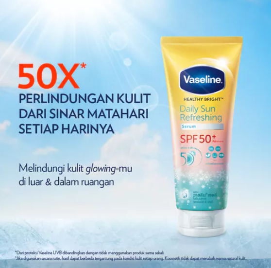 Unilever Indonesia Vaseline® Healthy Bright™ Daily Sun Refreshing Serum SPF 50+ PA++++