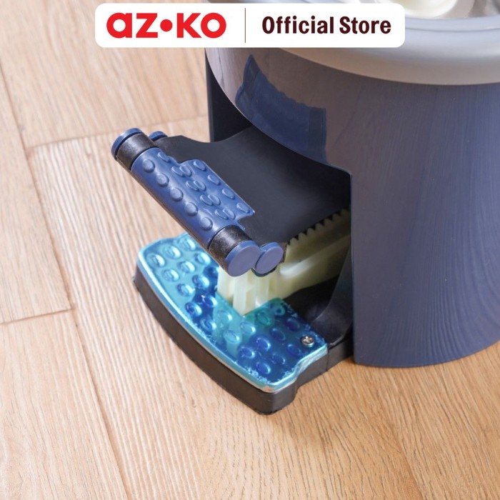 Aspirasi Hidup Indonesia AZKO Proclean Set Alat Pel Putar Dengan Ember 2 In 1 - Biru