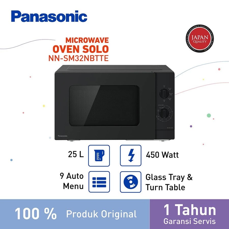 Panasonic Corporation Panasonic 25L Solo Microwave NN-SM32NBTTE