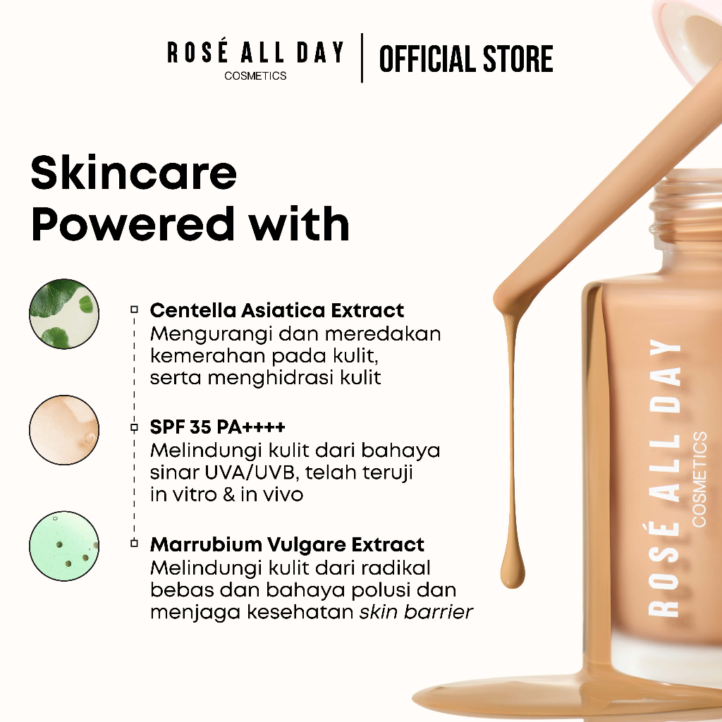Rose All Day The Realest Lightweight Skin Tint - Warm Beige 3