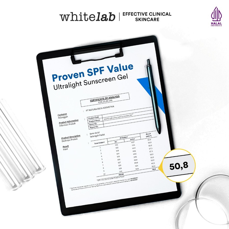 Natura Deca Kosmetika Whitelab Ultra Light Sunscreen Gel SPF 50 PA+++ 