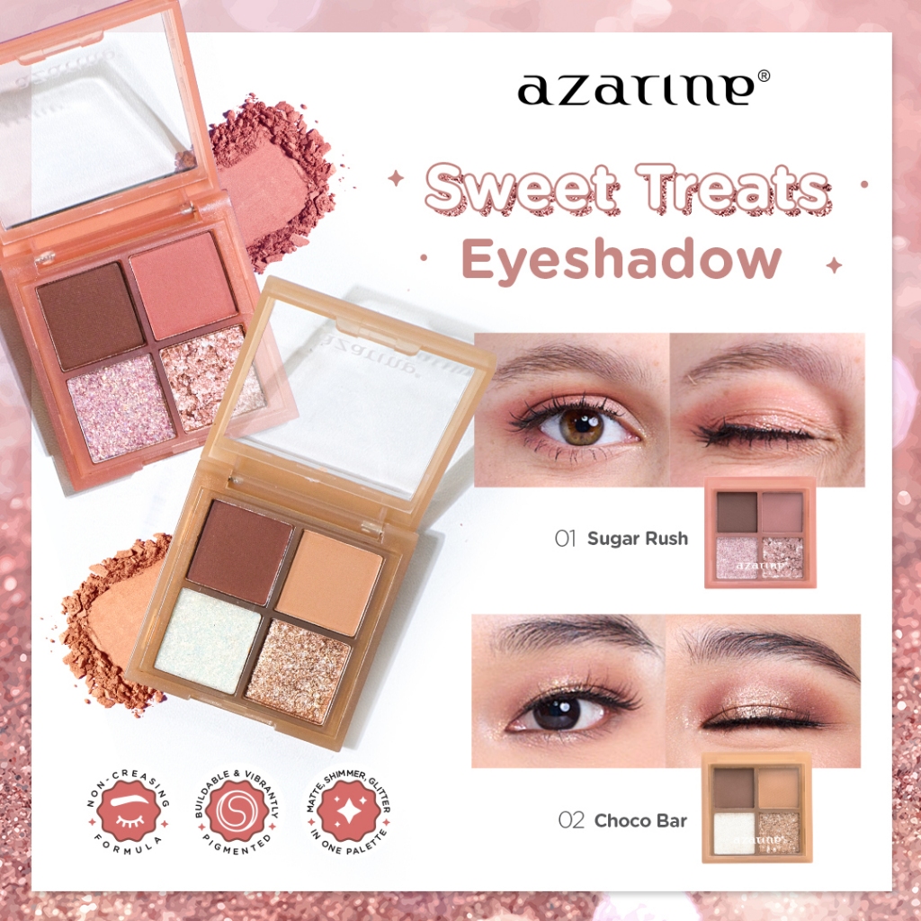 Wahana Kosmetika Indonesia Azarine® Sweet Treats Eyeshadow 02 Choco Bar