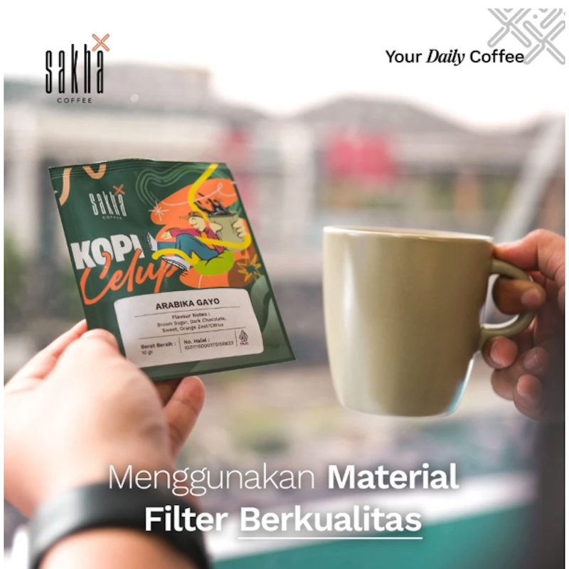 Sakha Coffee Drip Bag Arabika Gayo 7