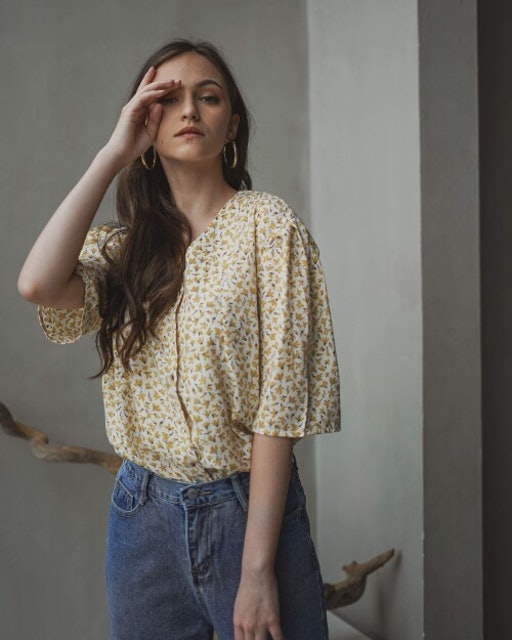 Alie Floral Yellow Top 1
