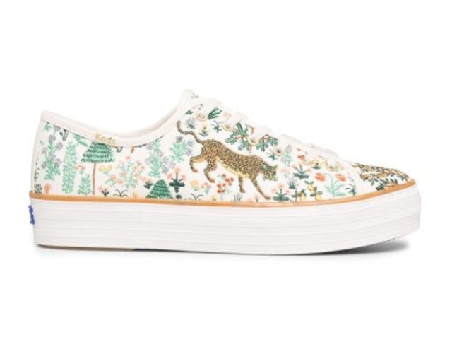 Women's Keds x Rifle Paper Co. Triple Kick Menagerie Embroidered ｜ WF65560