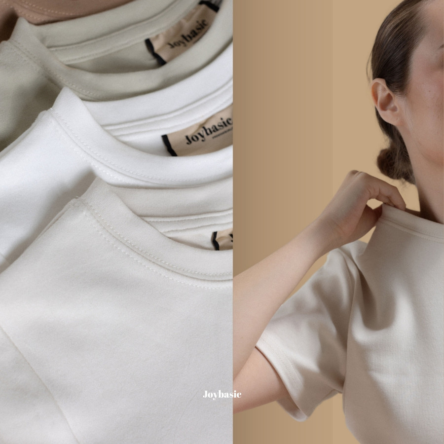  Joybasic Kaos Polos Crop Top Premium Cotton