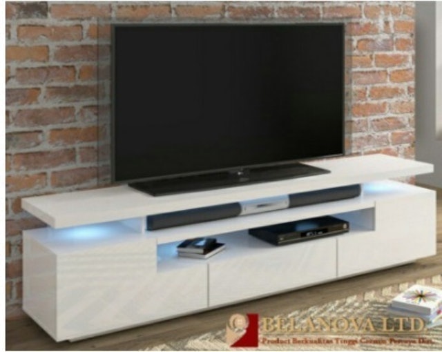 Meja TV Delrosario Series - White