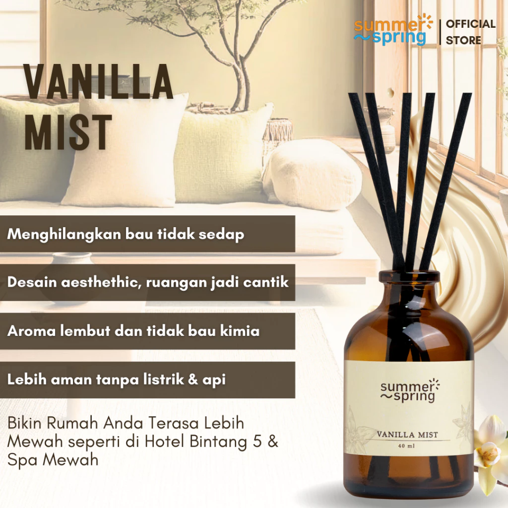  Summerspring Reed Diffuser Vanilla Mist