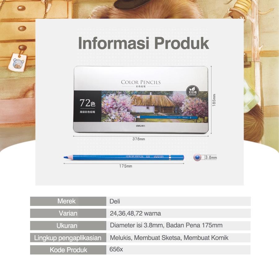 Deli Group Deli High-Grade Oil Pencil Color 72 Warna 6568