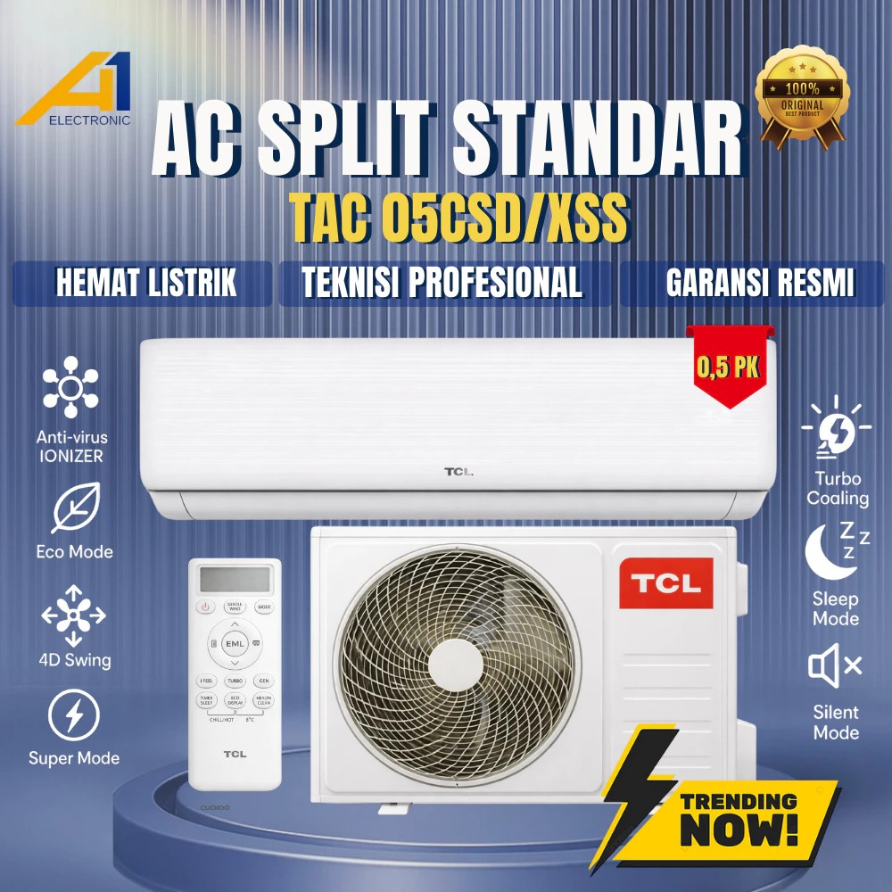 TCL Air Conditioner (Zhongshan) TCL AC 1/2PK  TAC-05CSD/XSS