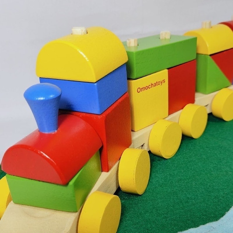 Kereta Warna BP Mainan Kayu Transportasi 5