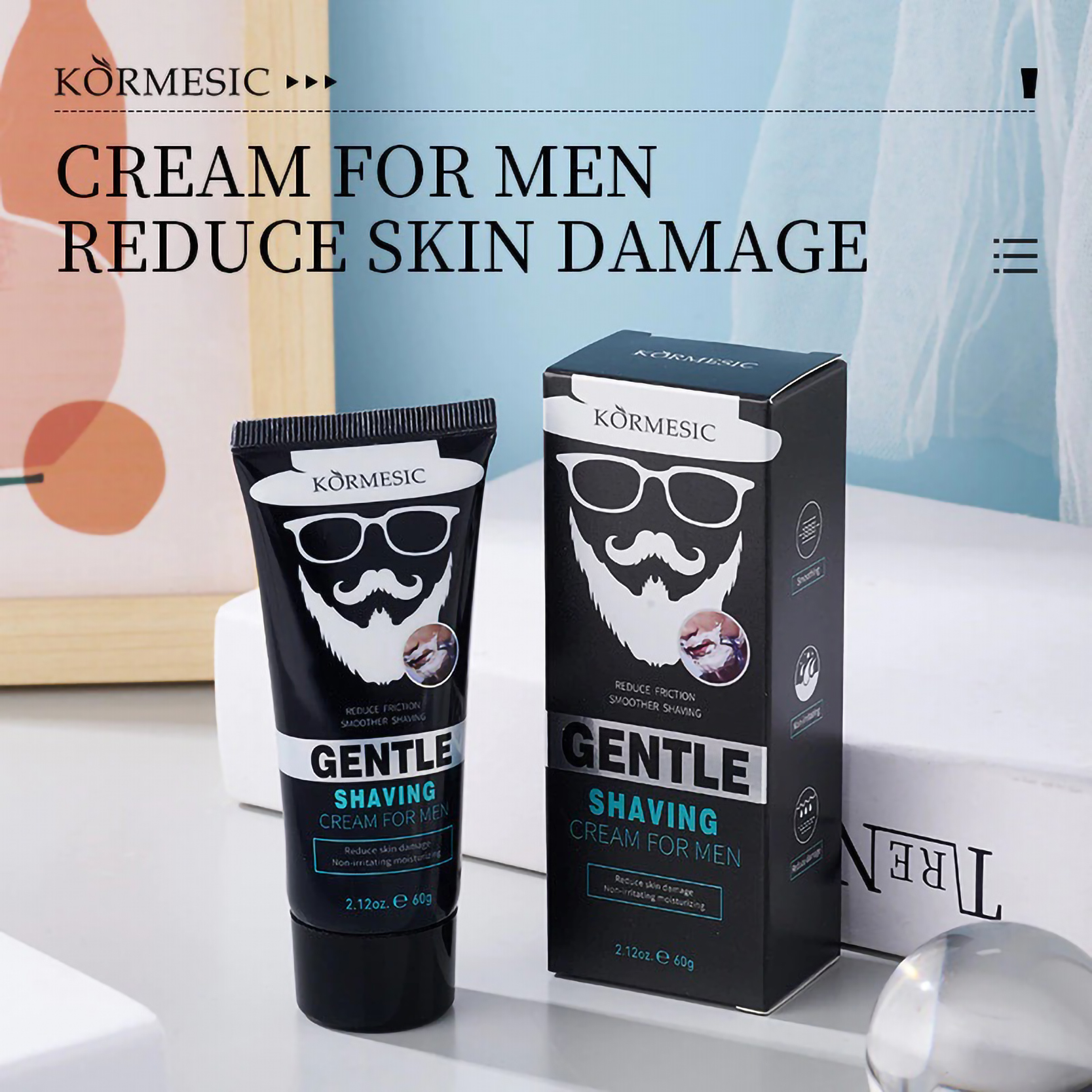 Kormesic Gentle Shaving Cream for Men 4