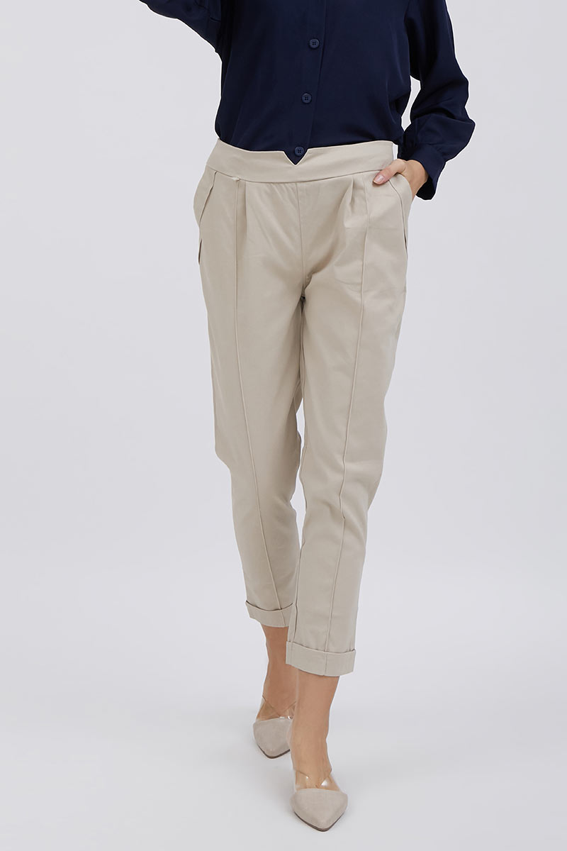Sofia Macca Basic Pants Khaki 2