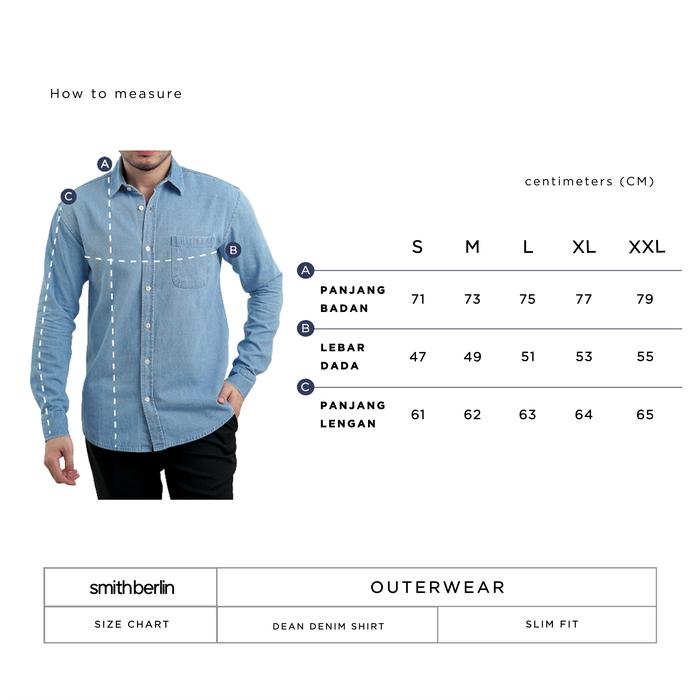 Fashion Anak Muda Smith Berlin Kemeja Denim Dean Slim Fit