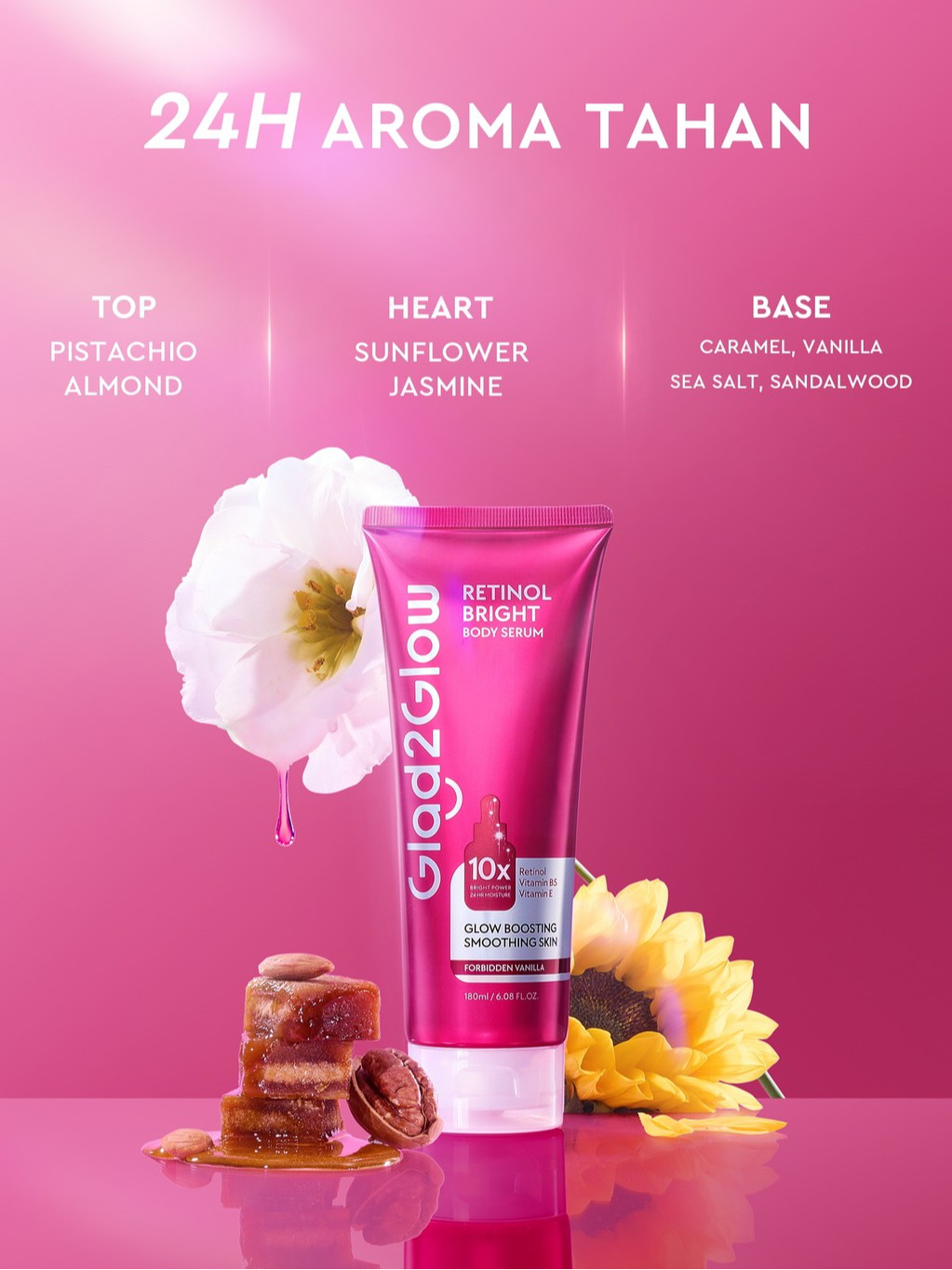 Suntone Wisdom Indonesia Glad2Glow Retinol Bright Body Serum