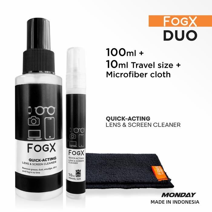 Monday Cerah Sempurna FOGX DUO Cairan Pembersih Kacamata