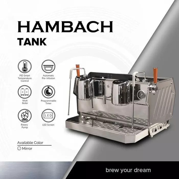 Hambach Mesin Kopi Espresso TANK Rotary 2 Group 2
