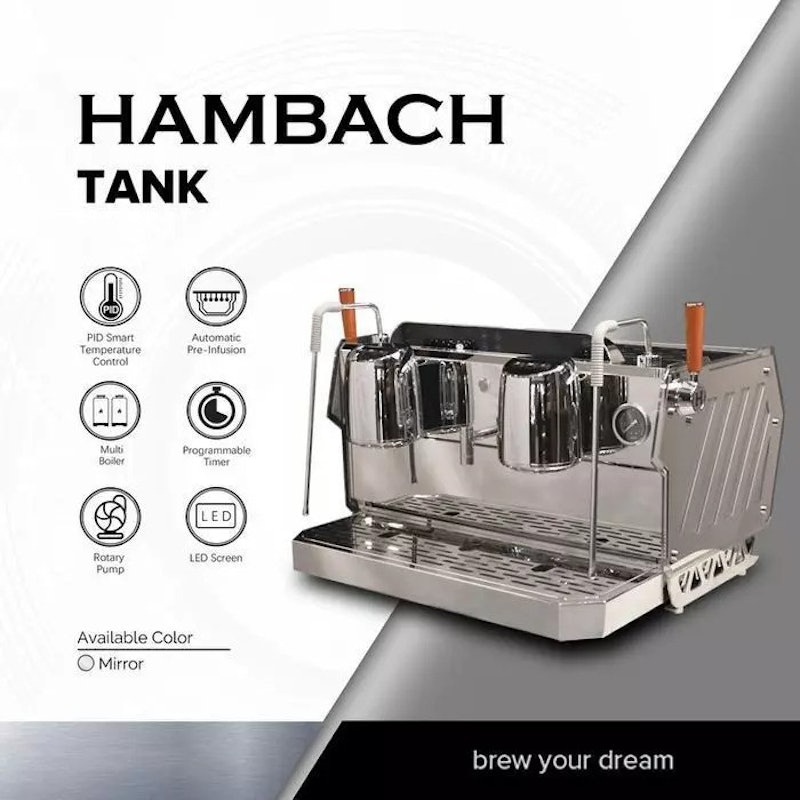 Hambach Mesin Kopi Espresso TANK Rotary 2 Group 2