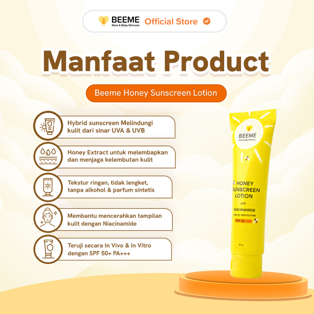 Serikat Raja Lokal Beeme Honey Sunscreen Lotion with Niacinamide