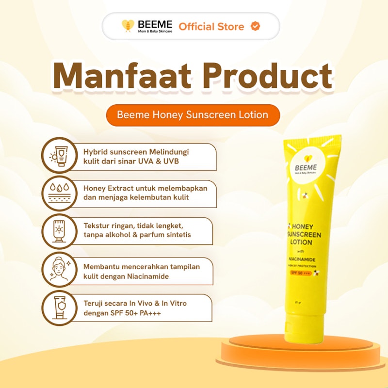 Beeme Honey Sunscreen Lotion with Niacinamide 4
