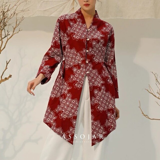  Assojar Fashion Ethnic Sukma Atasan Kebaya Batik 5