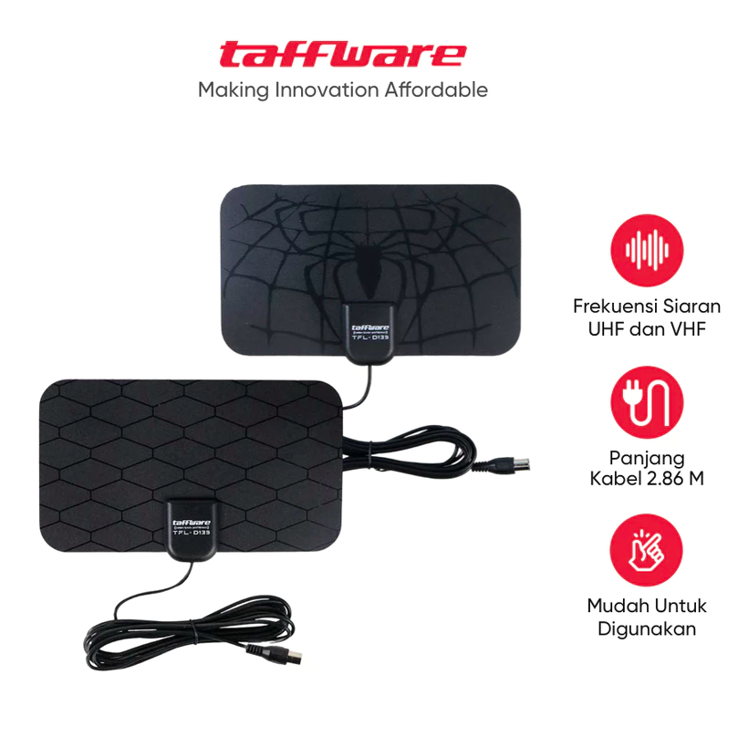 Taffware Antena TV Digital 4