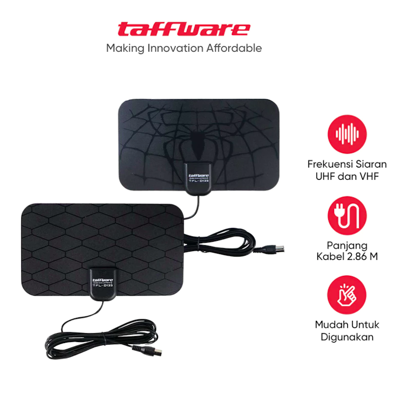 Taffware Antena TV Digital 4