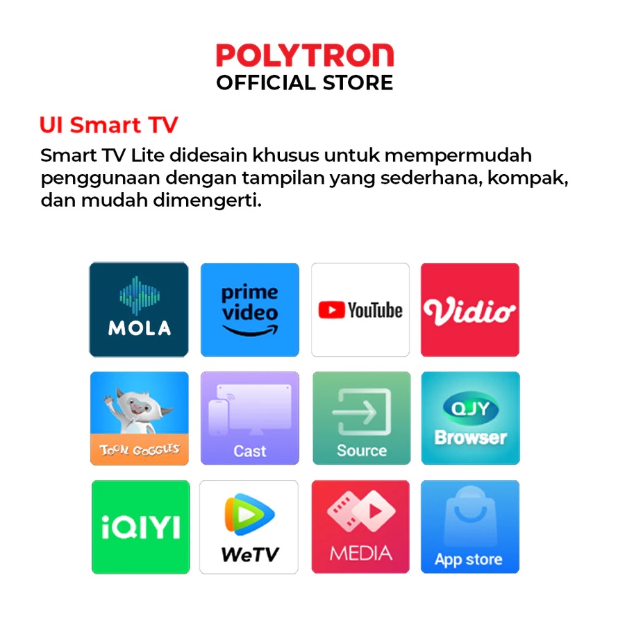 Hartono Istana Teknologi Polytron 43" Smart TV PLD-43CV8869