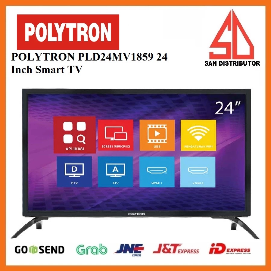 Hartono Istana Teknologi Polytron  Smart TV 24 Inch  PLD24MV1859
