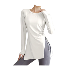 TIMETOSPORT Baju Olahraga Wanita Lengan Panjang Gym fitness Casual