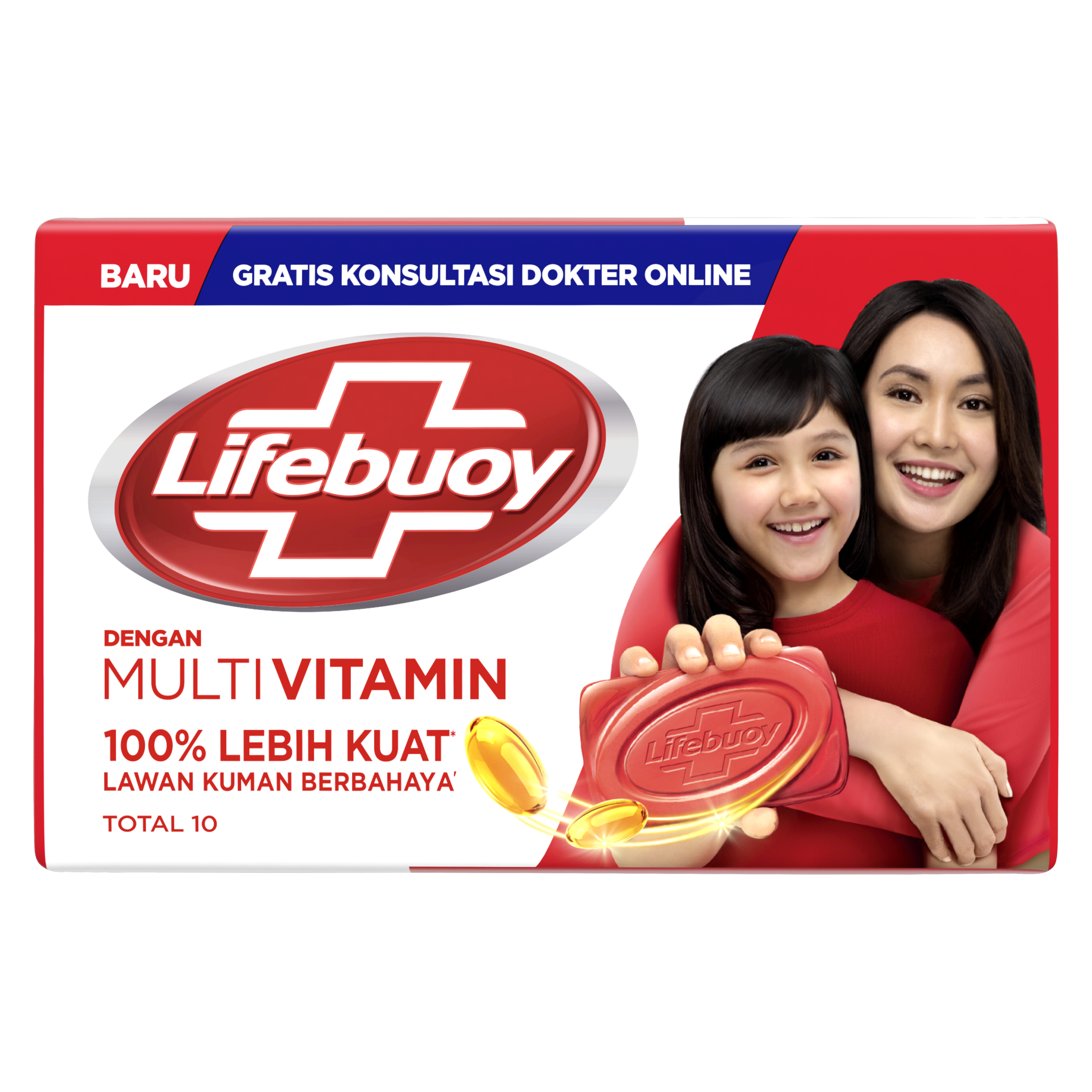 Lifebuoy Sabun Batang Anti Bakteri Total 10