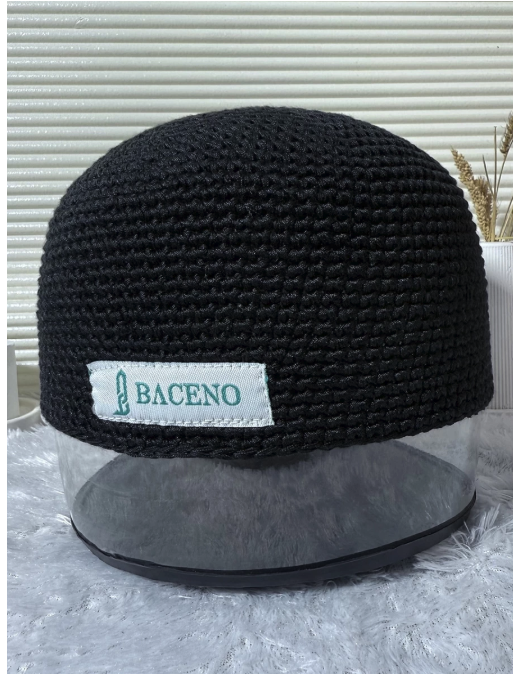 Baceno Muslim Peci Rajut Yaman Polos 