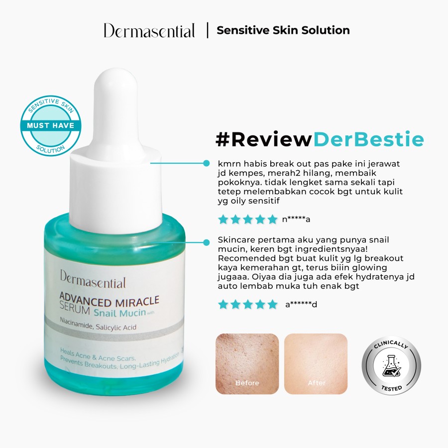  Dermasential Snail Mucin Advanced Miracle Serum